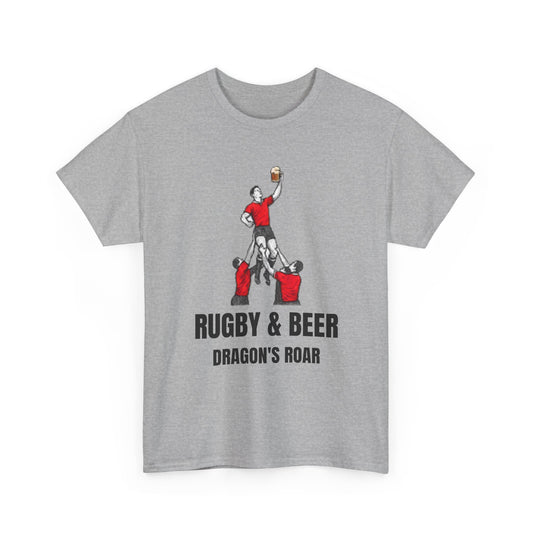 Dragon’s Roar Wales Rugby T-Shirt | Rugby & Beer Fan Tee