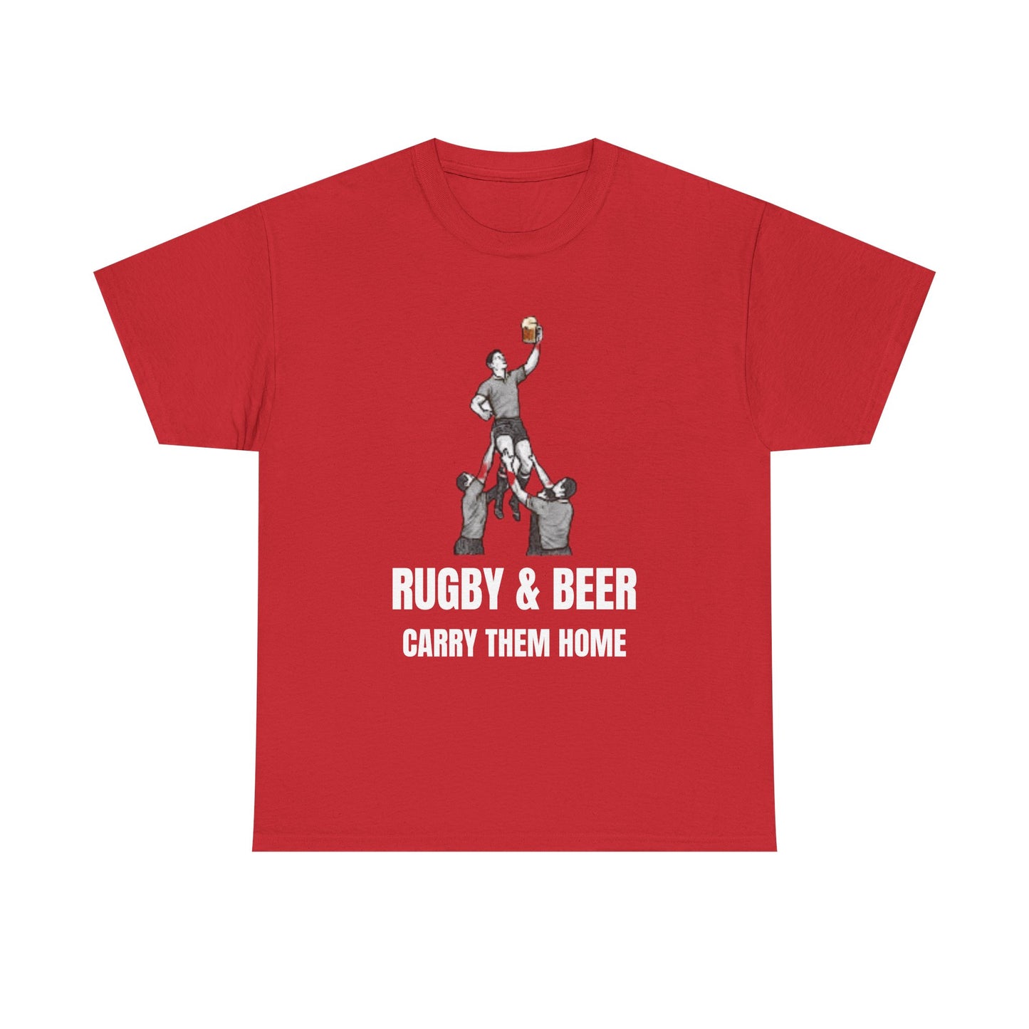 Carry Them Home England Rugby T-Shirt | Rugby & Beer Fan Tee