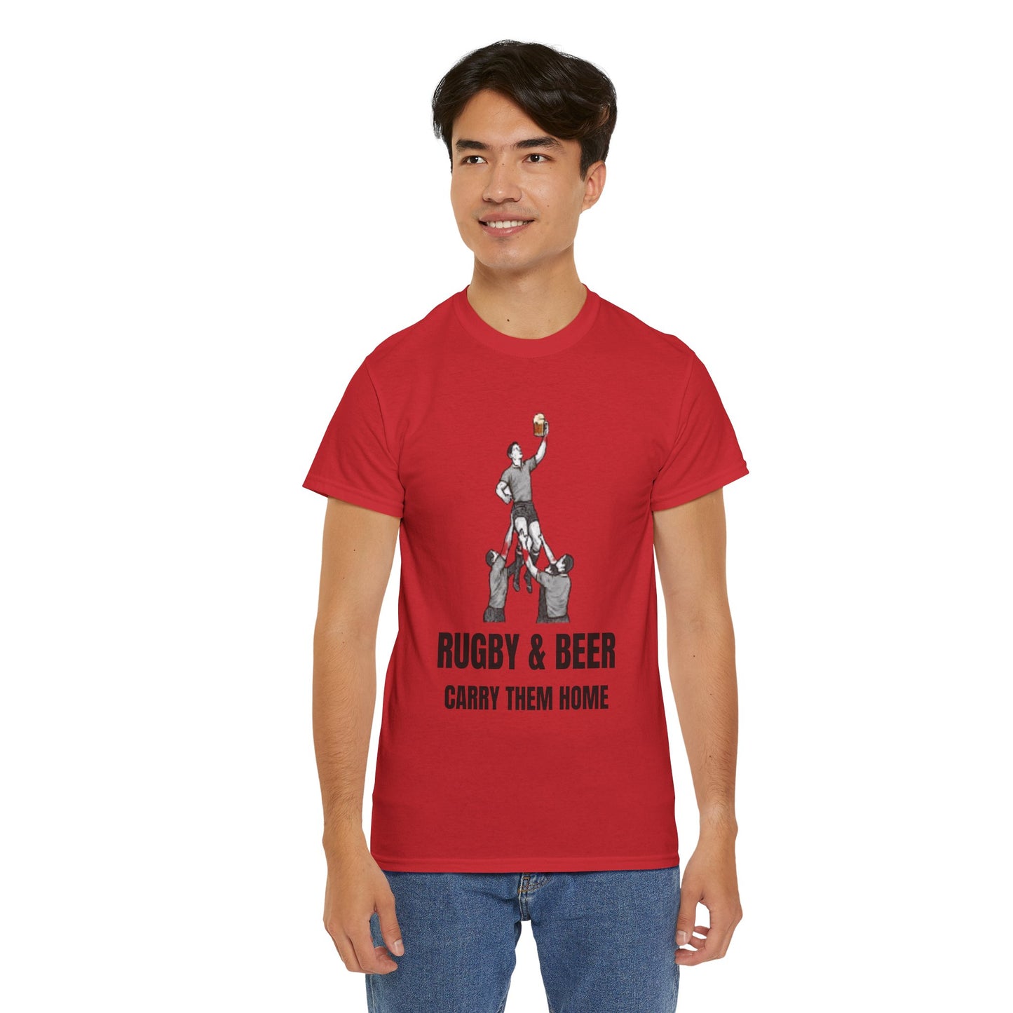 Carry Them Home England Rugby T-Shirt | Rugby & Beer Fan Tee