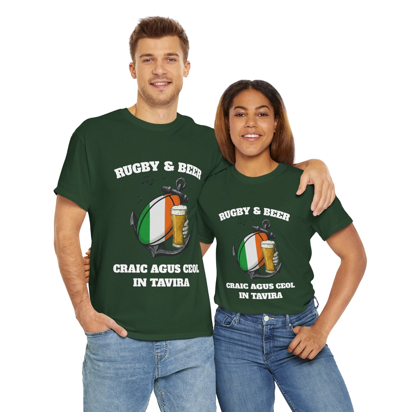 Personalised Rugby & Beer T-Shirt / Tavira