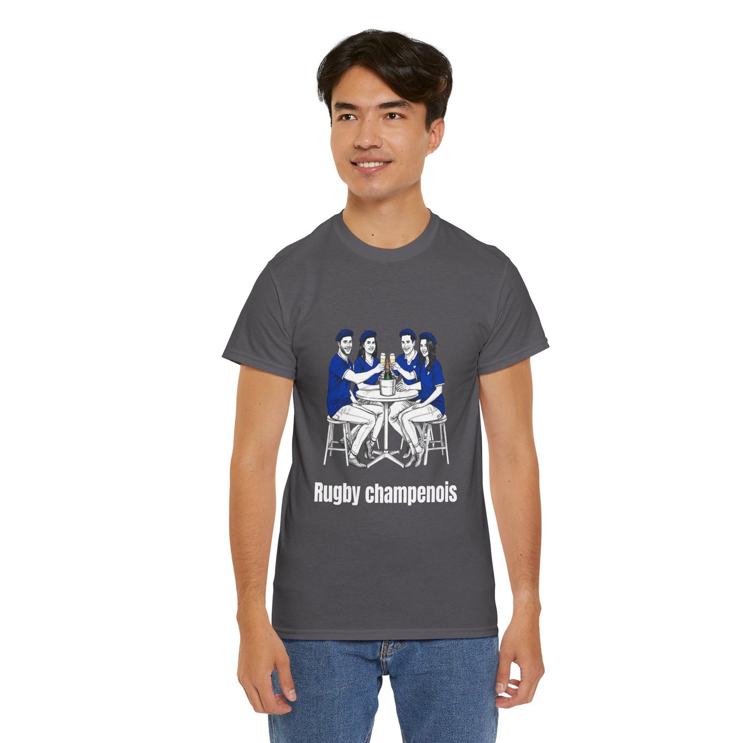 Champagne Rugby T-shirt - French Rubgy Fan Gift