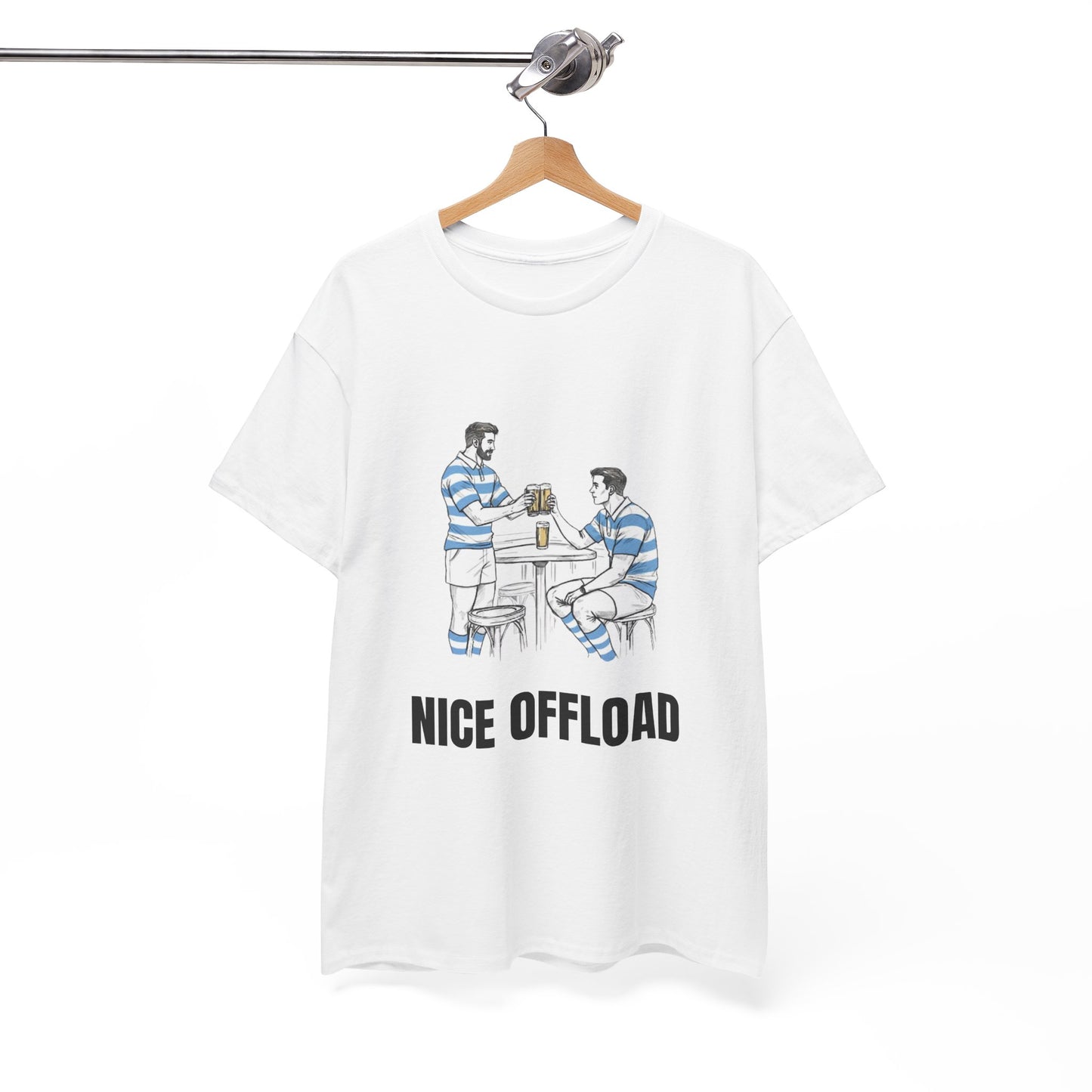 Nice Offload – Argentina Rugby Fan T-Shirt | Rugby & Beer