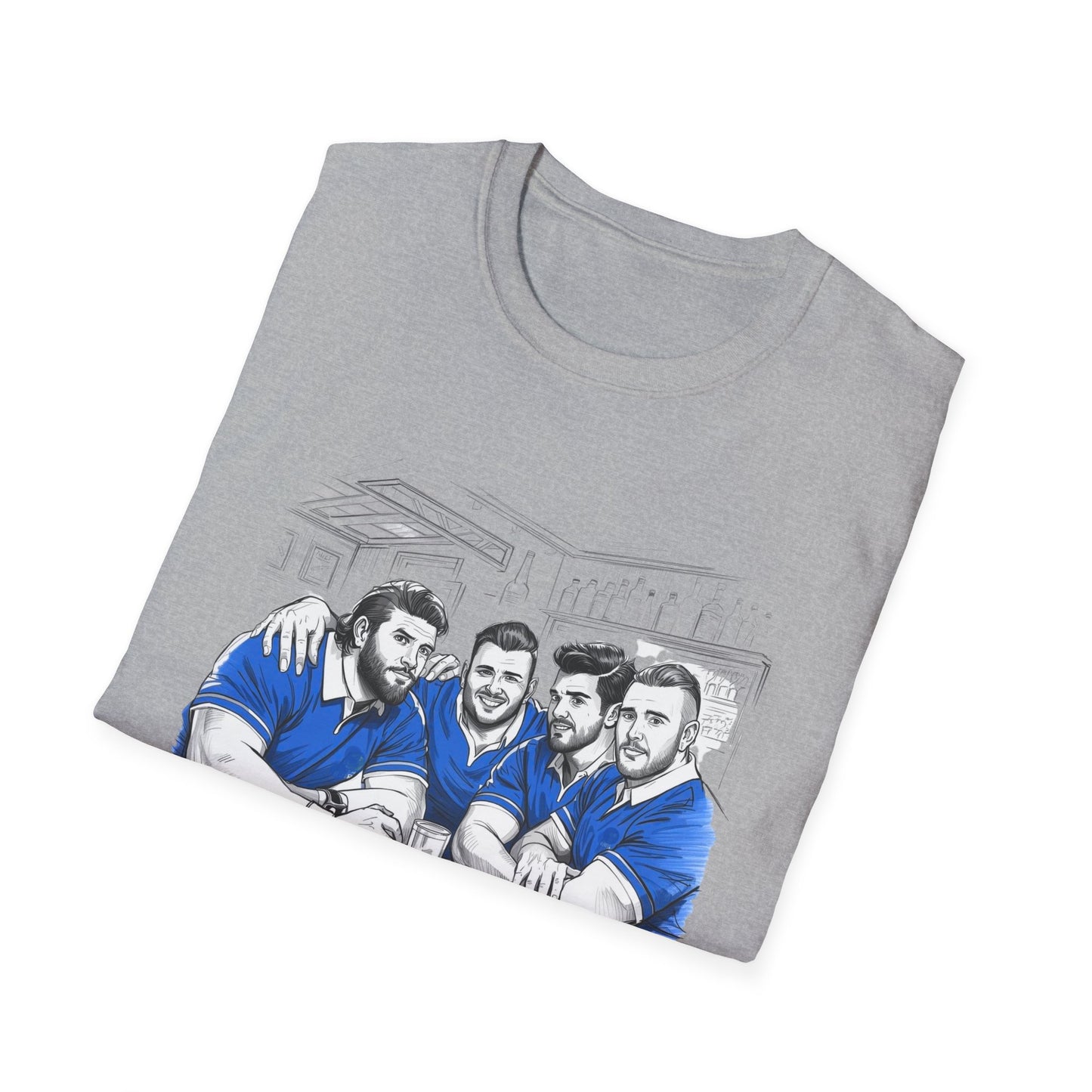 Propping Up The Bar – Funny Italian Rugby T-Shirt for Fans & Gifts