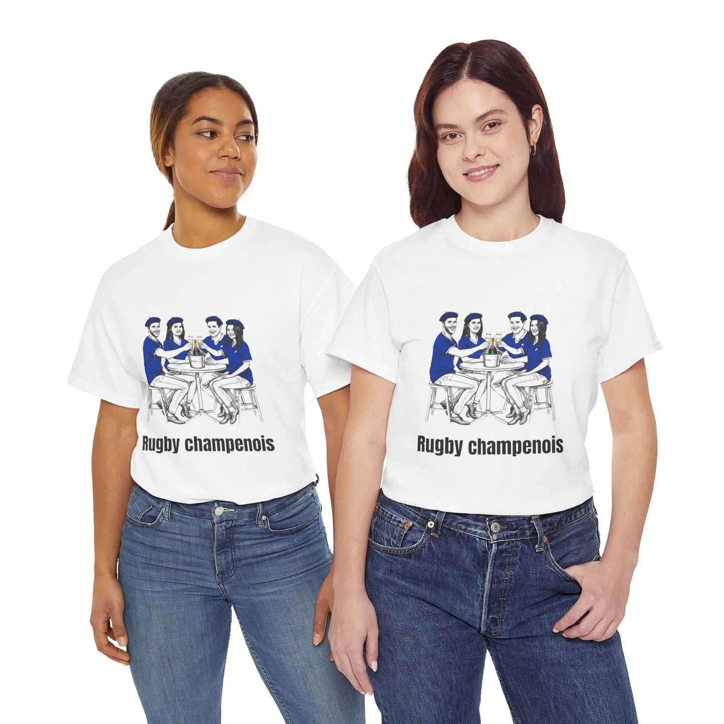 Champagne Rugby T-shirt - French Rubgy Fan Gift