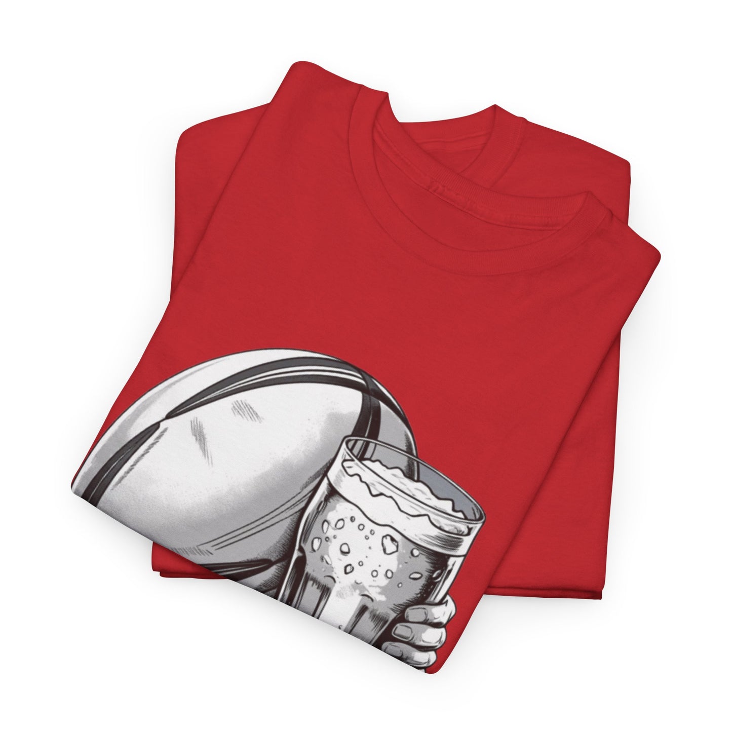 Rugby & Beer ¨True North Strong¨T-Shirt - Canadian Rugby Fan Matchday Gift