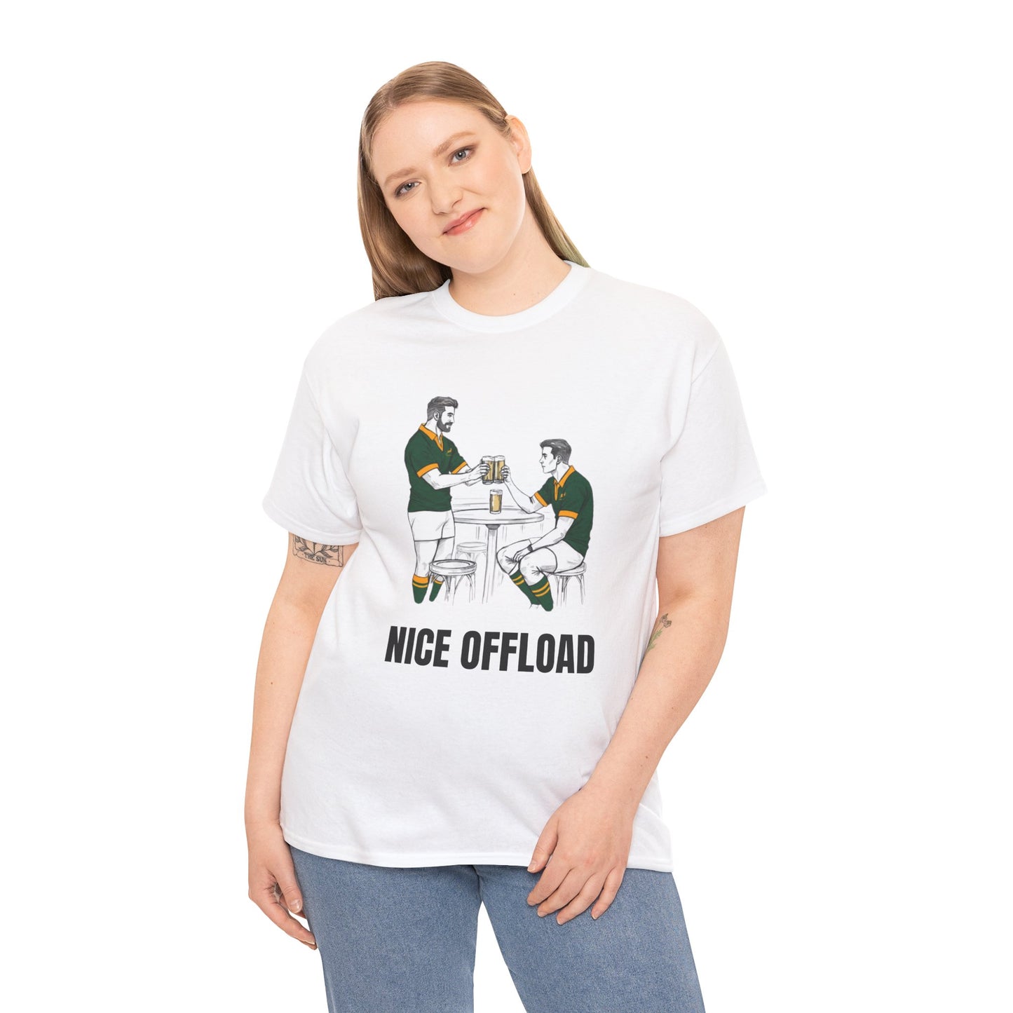 Nice Offload – South Africa Rugby Fan T-Shirt | Rugby & Beer