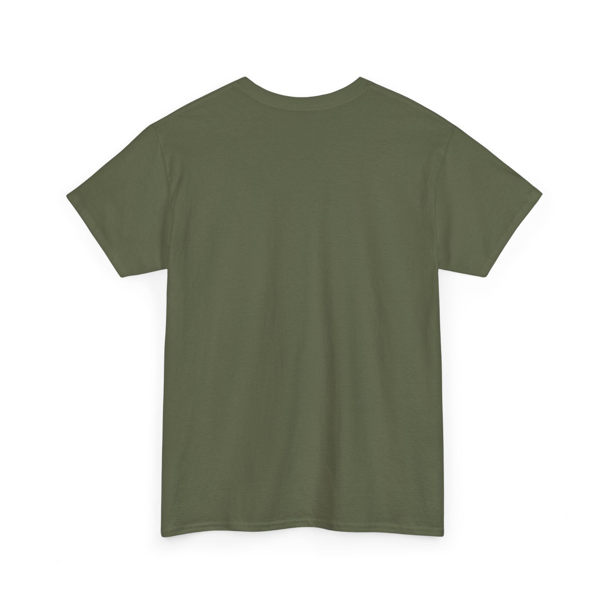 Army Green t-shirt on a white background
