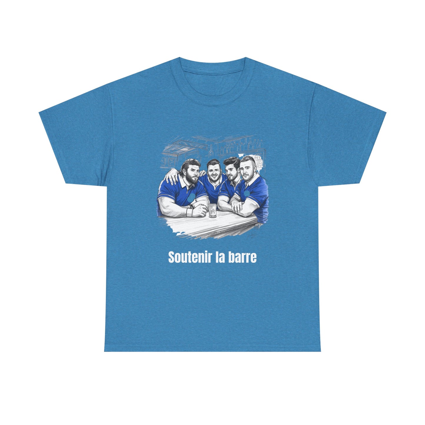 Propping Up The Bar – Funny French Rugby T-Shirt for Fans & Gifts