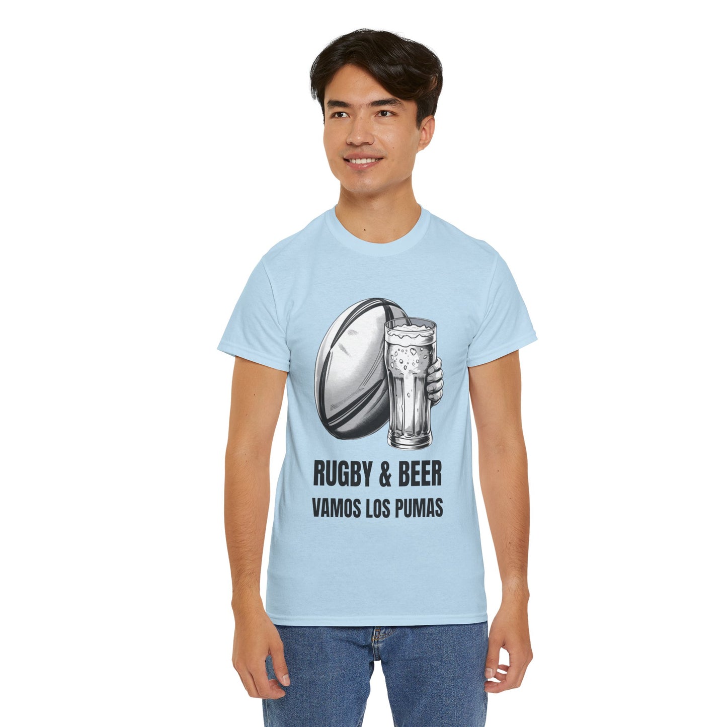 Rugby & Beer ¨Vamos Los Pumas¨ T-Shirt - Argentinian Rugby Fan Matchday Gift