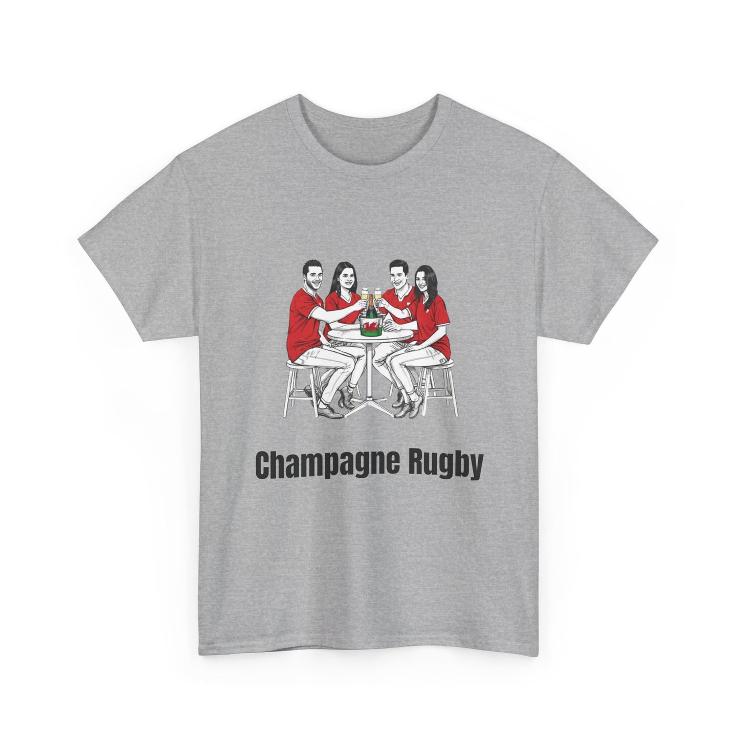 T-shirt de rugby champagne - Cadeau pour les supporters du Pays de Galles du Tournoi des Six Nations 
