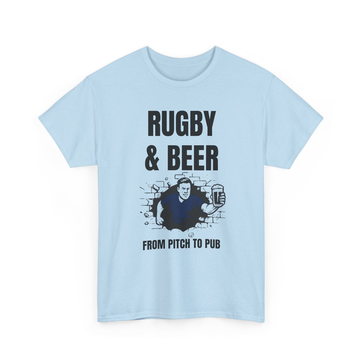 T-shirt Rugby et bière – Du terrain au pub | T-shirt des supporters de rugby écossais 