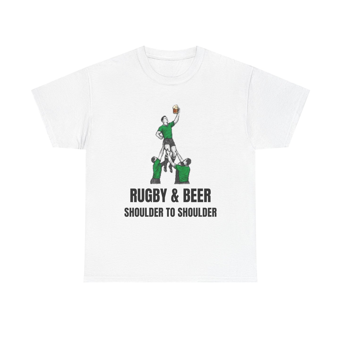 Shoulder to Shoulder Irish Rugby T-Shirt | Rugby & Beer Fan Tee