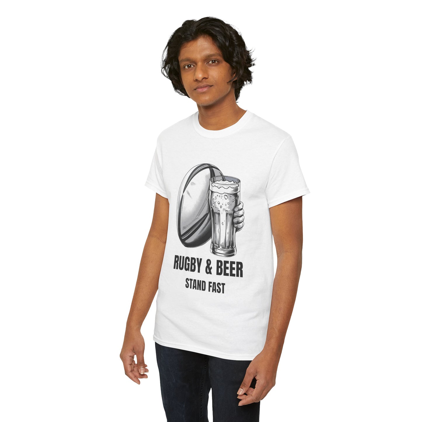 Rugby & Beer “Stand Fast” T-Shirt – Scotland Rugby Fan Matchday Gift