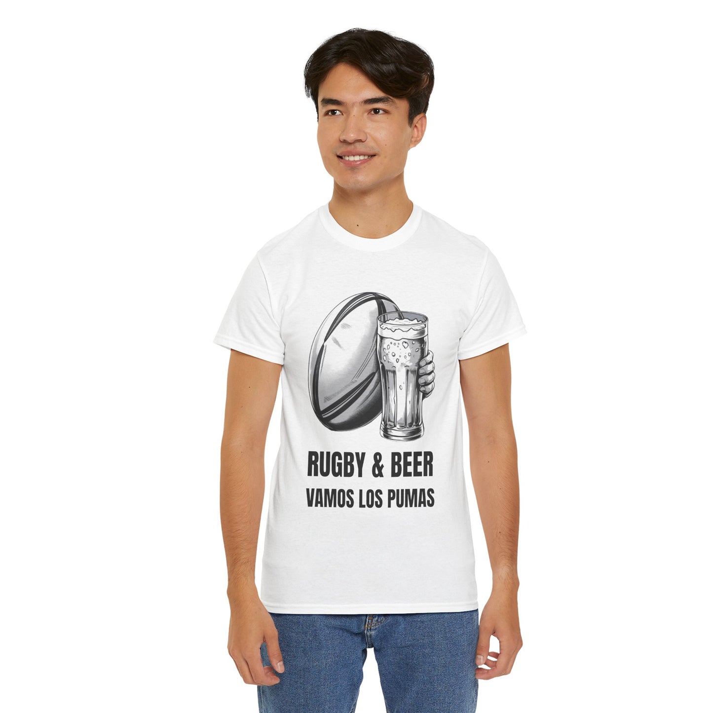 Rugby & Beer ¨Vamos Los Pumas¨ T-Shirt - Argentinian Rugby Fan Matchday Gift