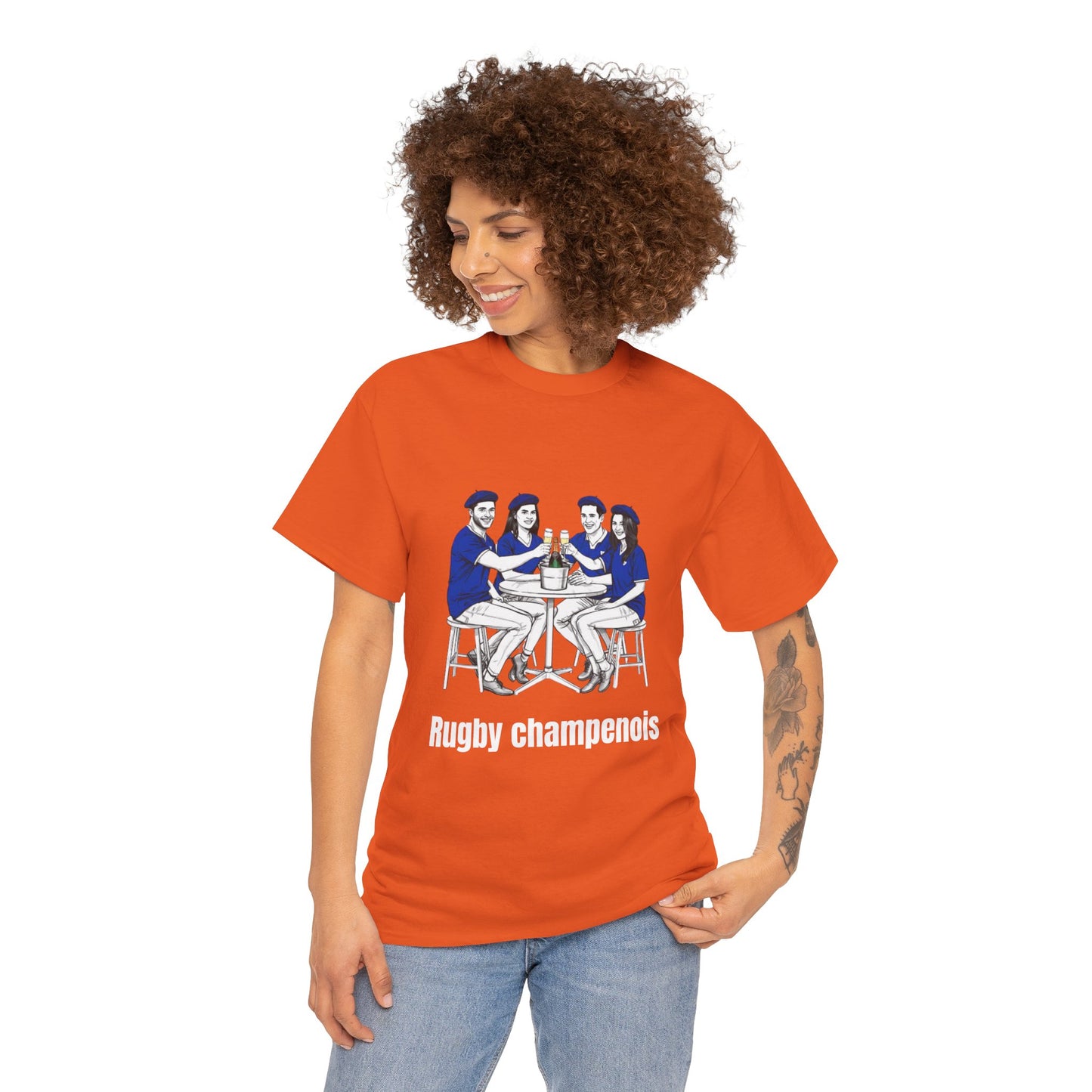 Champagne Rugby T-shirt - French Rubgy Fan Gift
