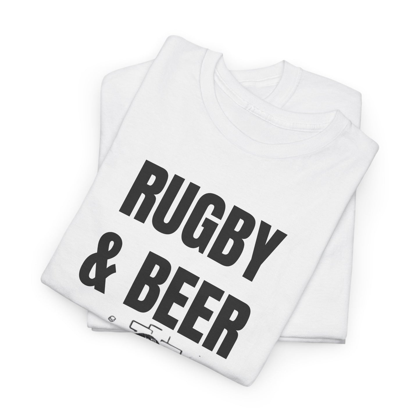 Rugby & Beer T-Shirt – From the Pitch to the Pub | Scottish Rugby Fans Tee