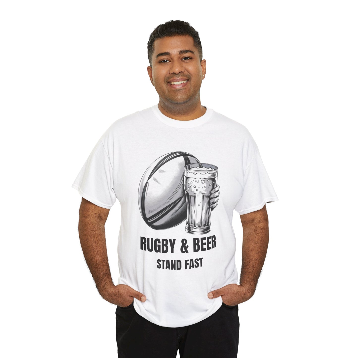 Rugby & Beer “Stand Fast” T-Shirt – Scotland Rugby Fan Matchday Gift