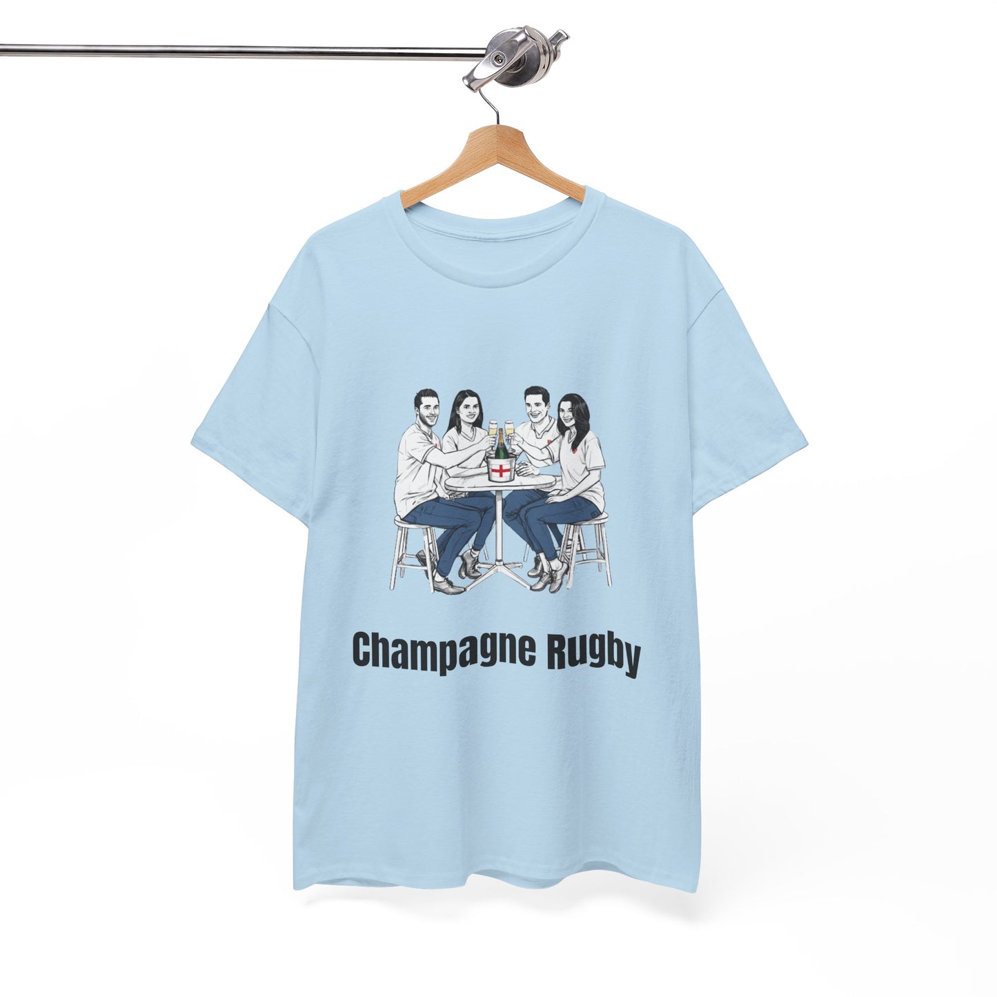 T-shirt de rugby champagne - Cadeau pour les supporters anglais du Tournoi des Six Nations