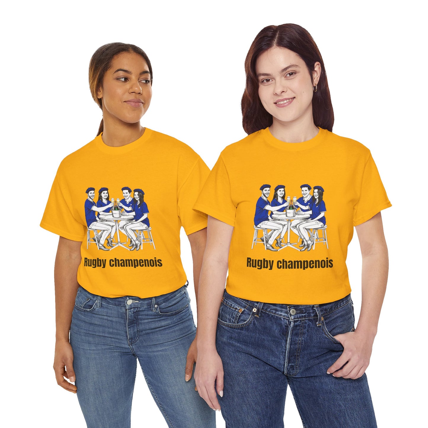 Champagne Rugby T-shirt - French Rubgy Fan Gift