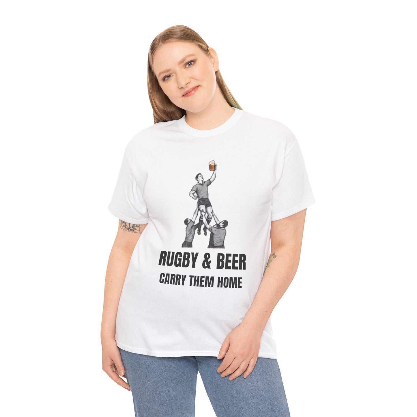 Carry Them Home England Rugby T-Shirt | Rugby & Beer Fan Tee
