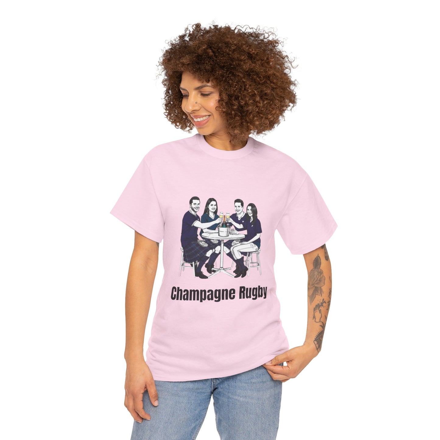 T-shirt de rugby champagne – Cadeau pour les supporters du Tournoi des Six Nations en Écosse