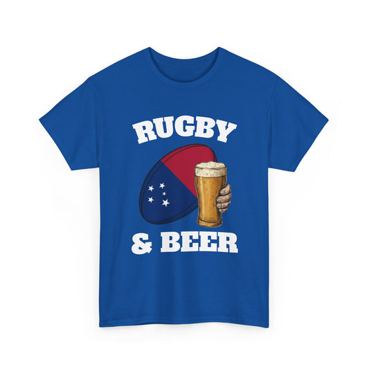 Rugby & Beer Samoa T-Shirt – Manu Samoa Rugby Fans Tee