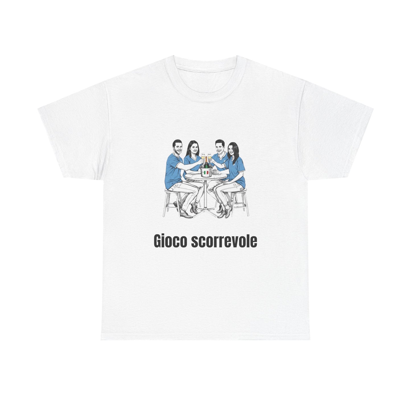 Champagne Rugby T-Shirt - Six Nations Italian Fan Gift