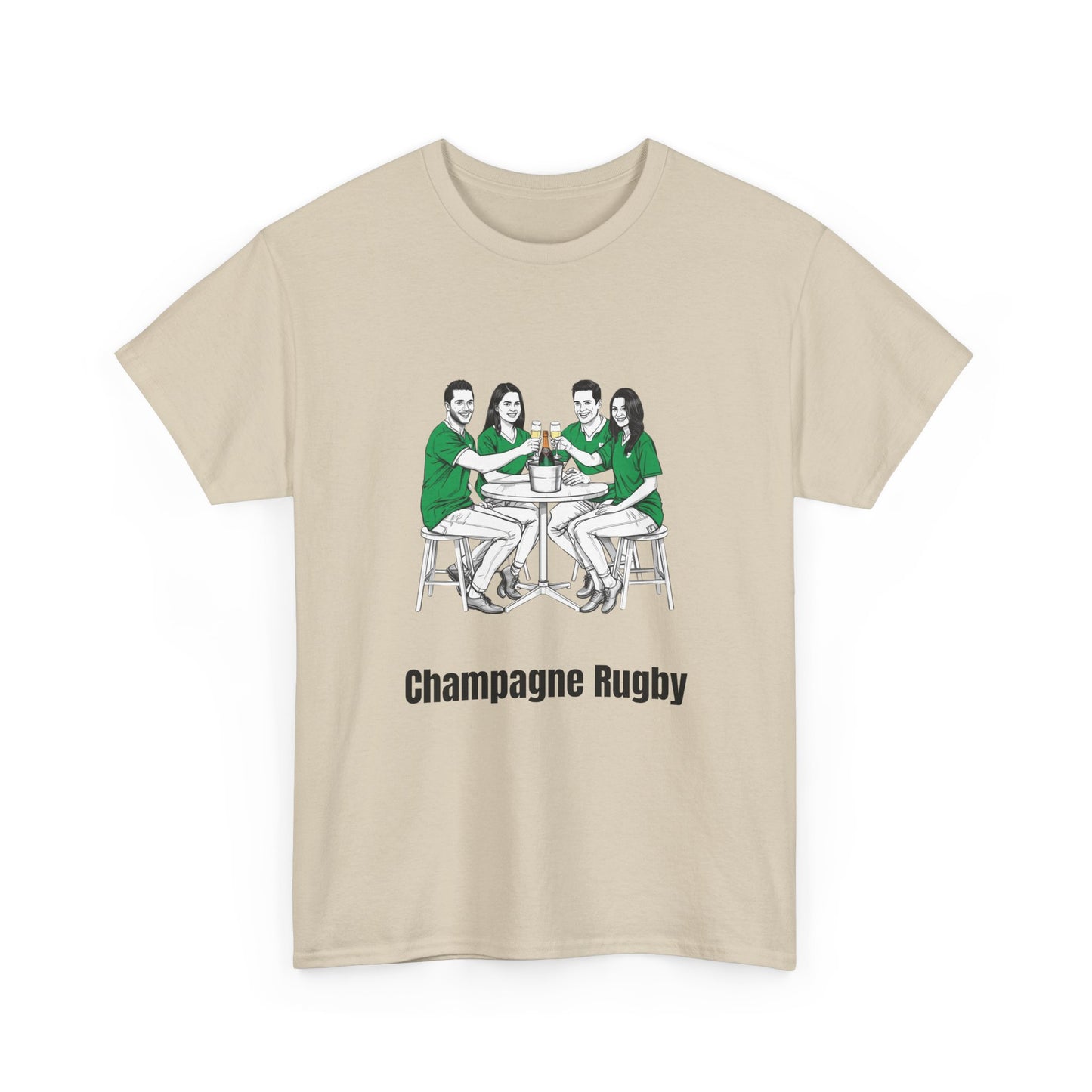 Champagne Rugby T-Shirt – Irish Rugby Fan Gift