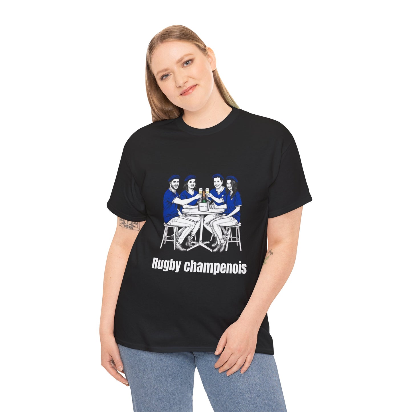 Champagne Rugby T-shirt - French Rubgy Fan Gift