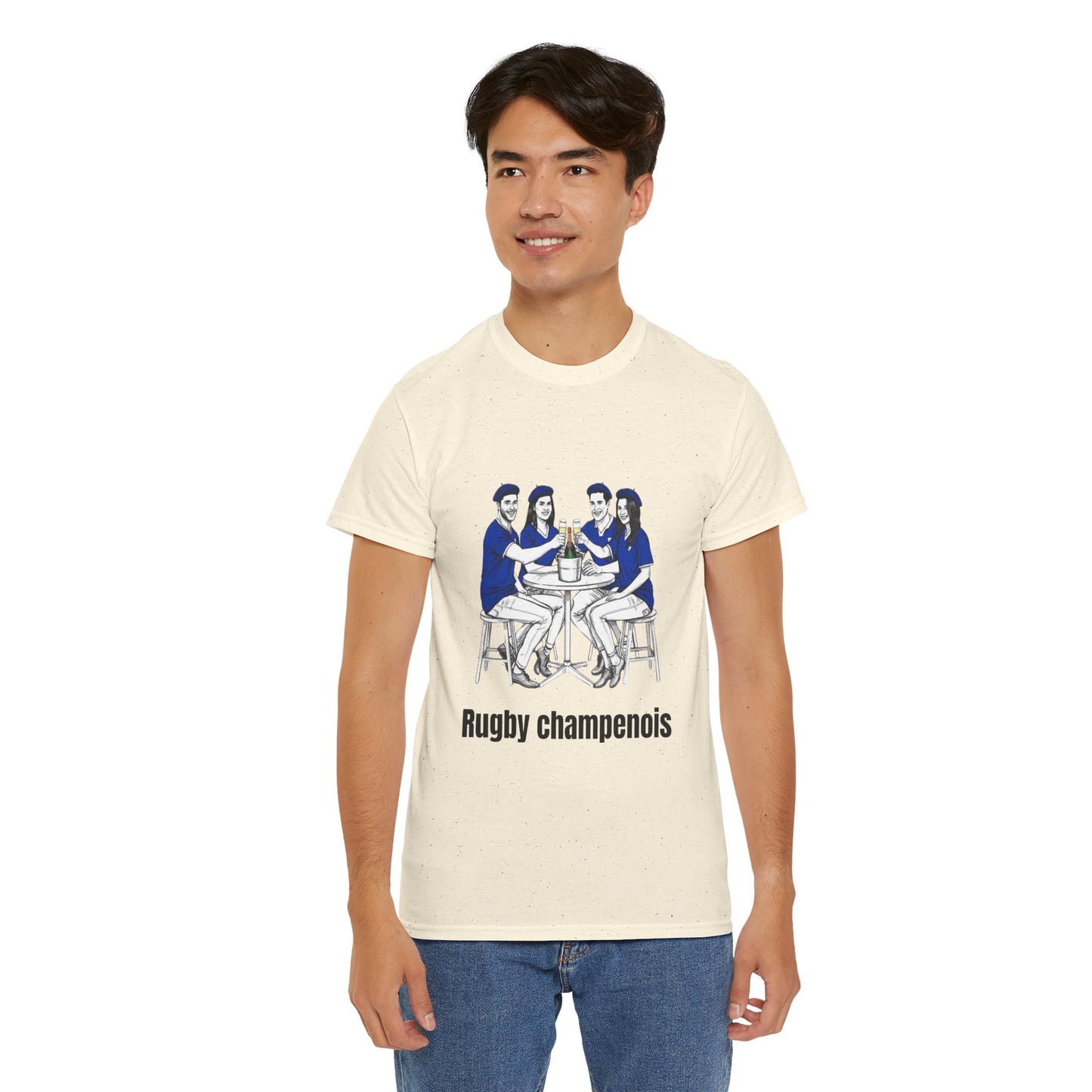 Champagne Rugby T-shirt - French Rubgy Fan Gift