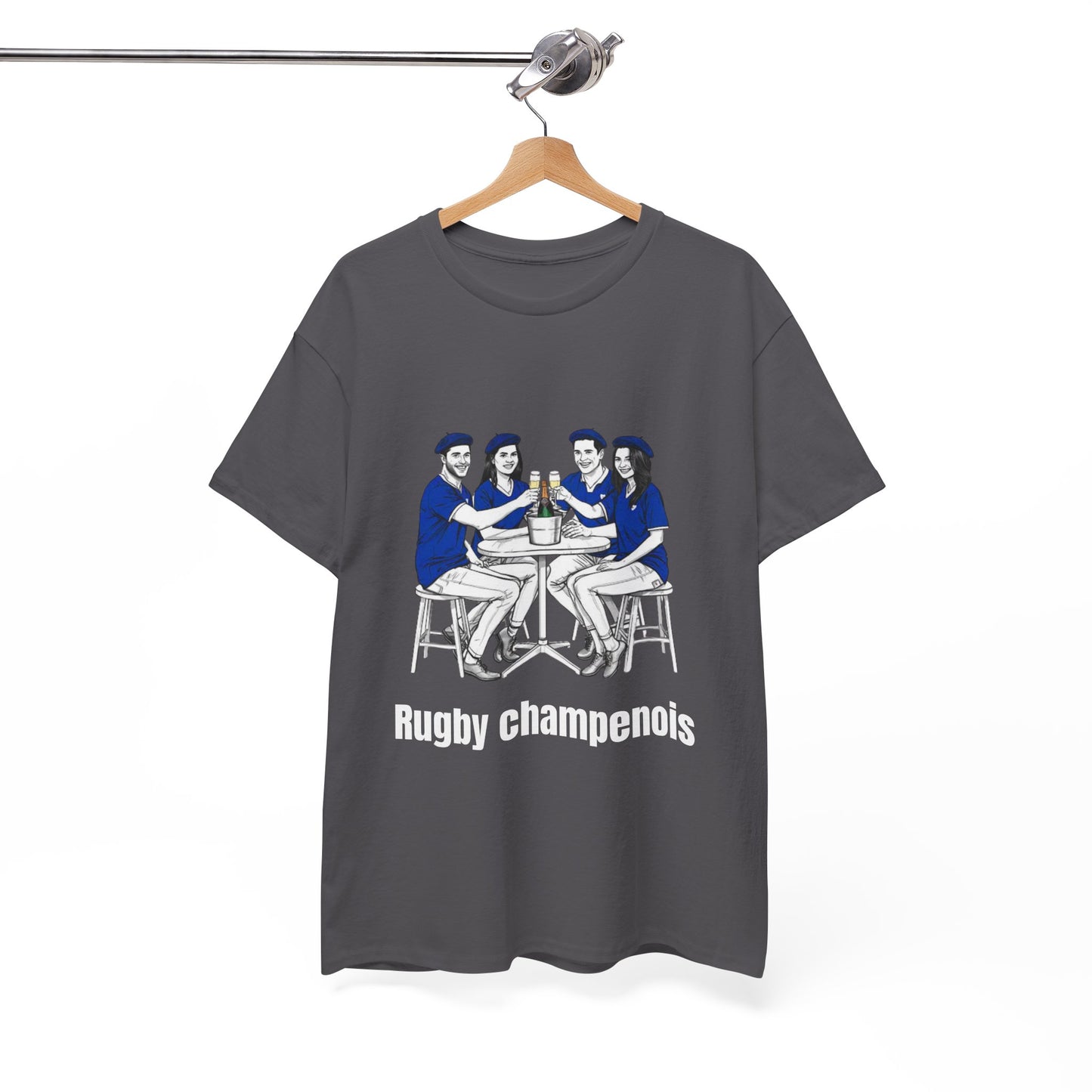 Champagne Rugby T-shirt - French Rubgy Fan Gift
