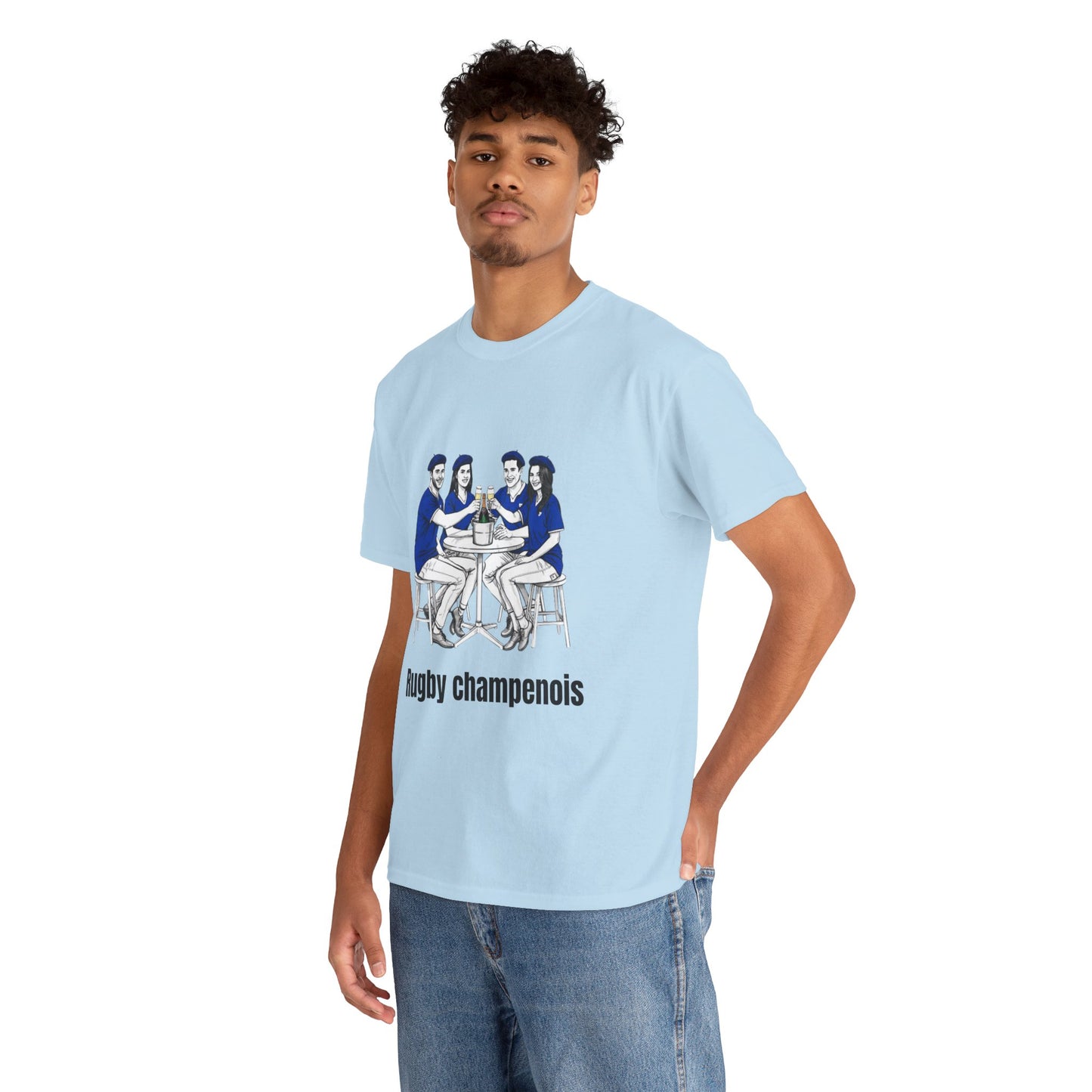 Champagne Rugby T-shirt - French Rubgy Fan Gift