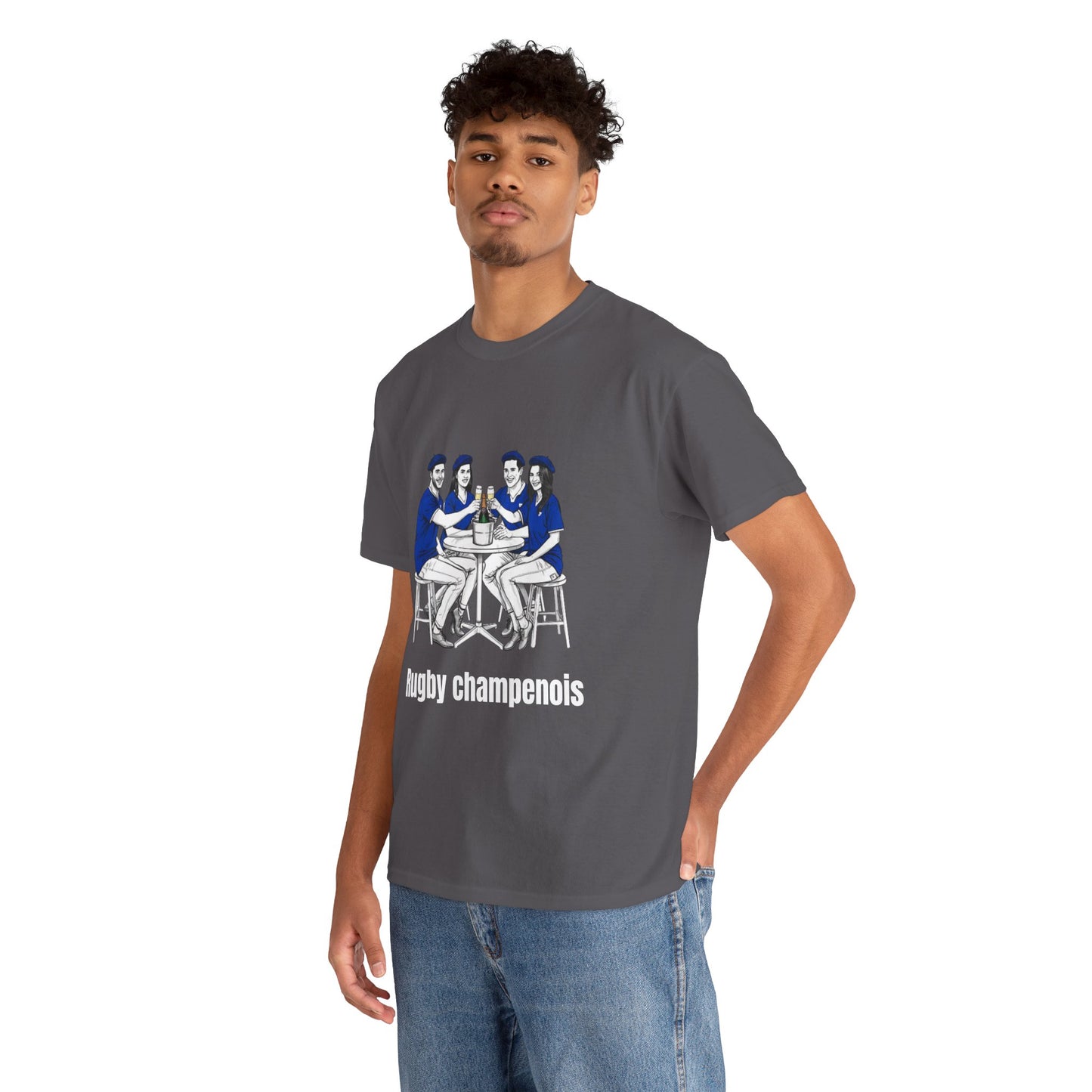 Champagne Rugby T-shirt - French Rubgy Fan Gift