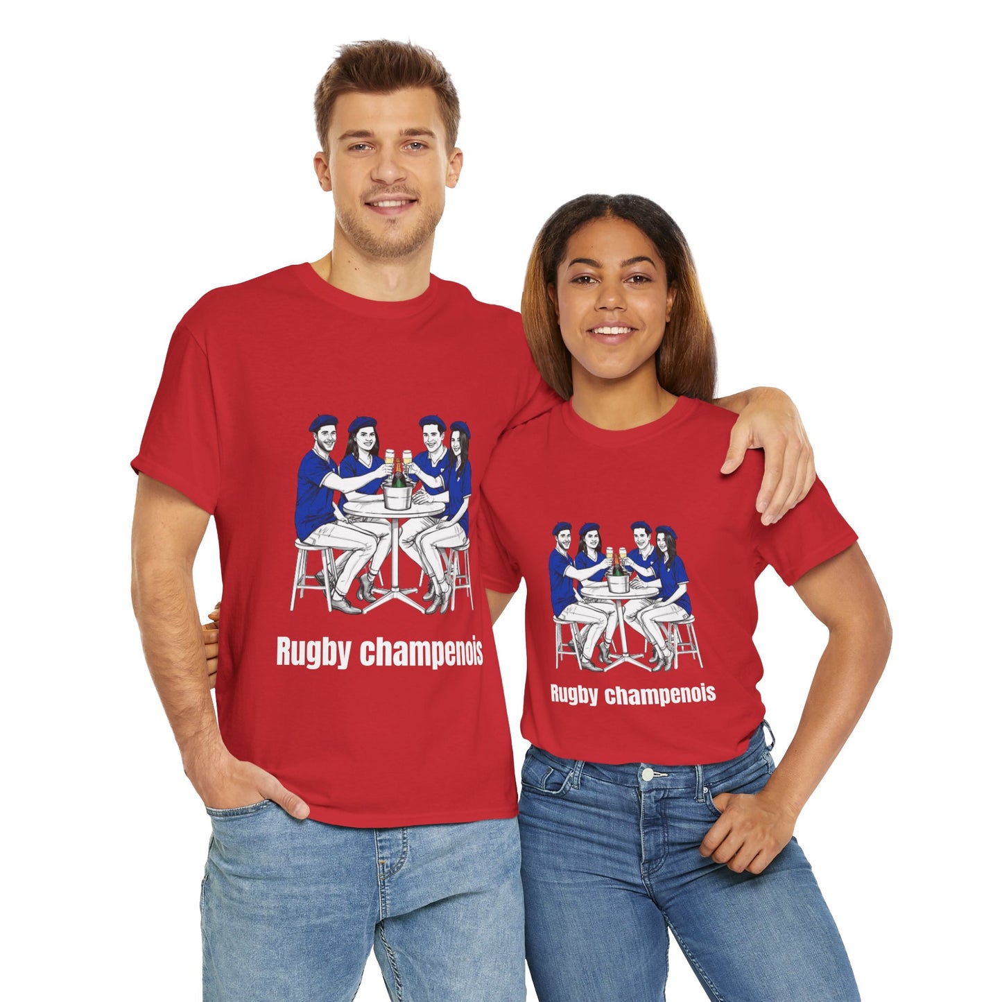 Champagne Rugby T-shirt - French Rubgy Fan Gift