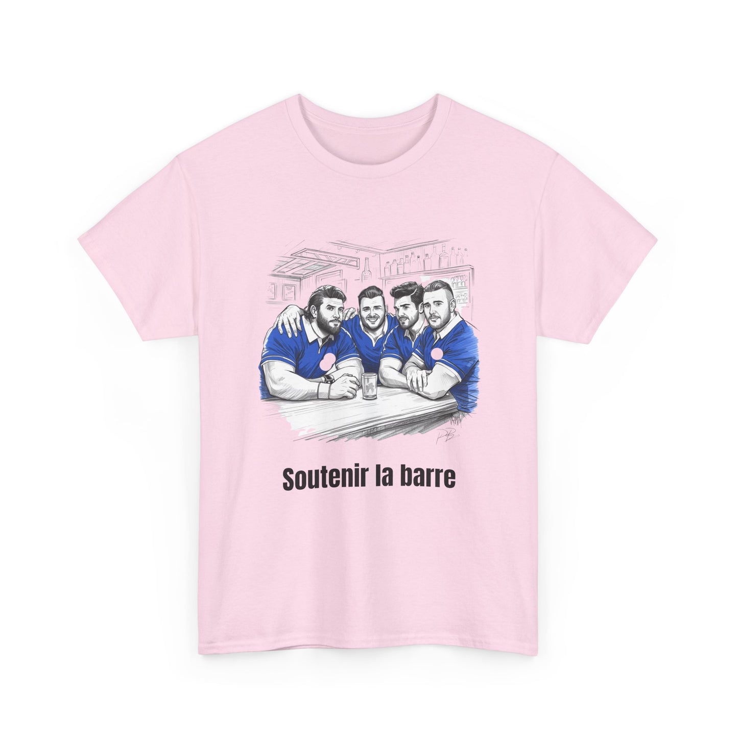 Propping Up The Bar – Funny French Rugby T-Shirt for Fans & Gifts