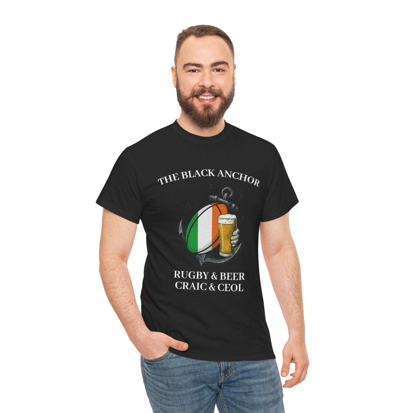 Personalized Rugby & Beer Tee - The Black Anchor