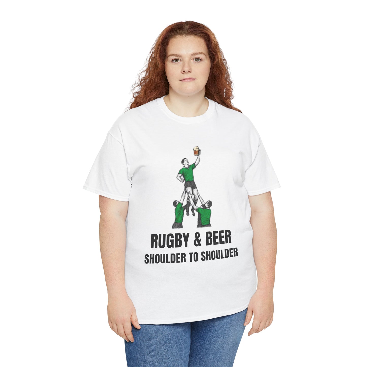 Shoulder to Shoulder Irish Rugby T-Shirt | Rugby & Beer Fan Tee