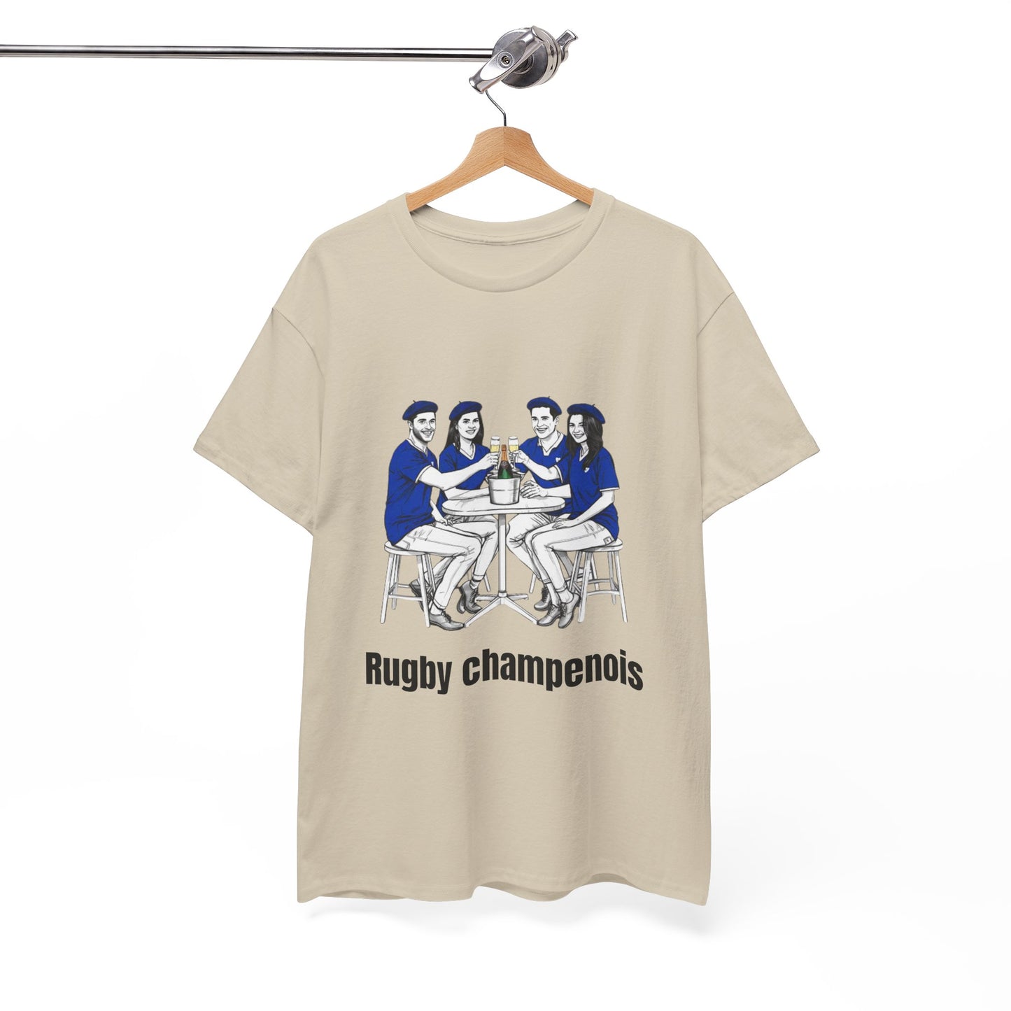 Champagne Rugby T-shirt - French Rubgy Fan Gift