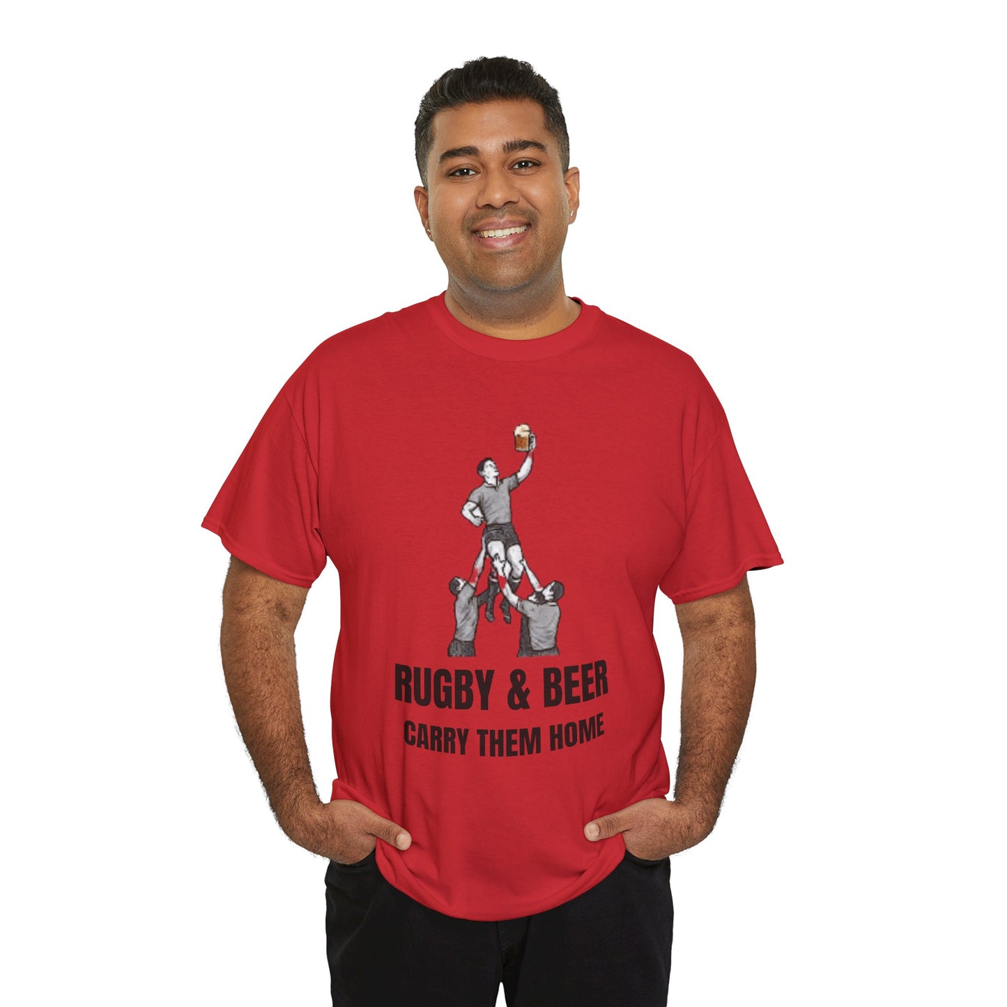 Carry Them Home England Rugby T-Shirt | Rugby & Beer Fan Tee