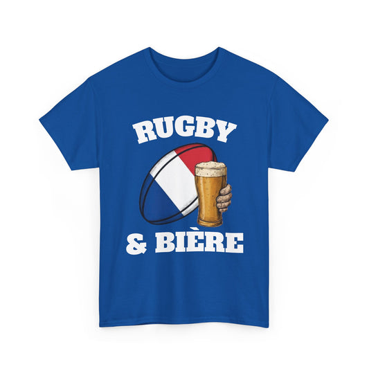Rugby & Bière – T-shirt Supporter Rugby Français