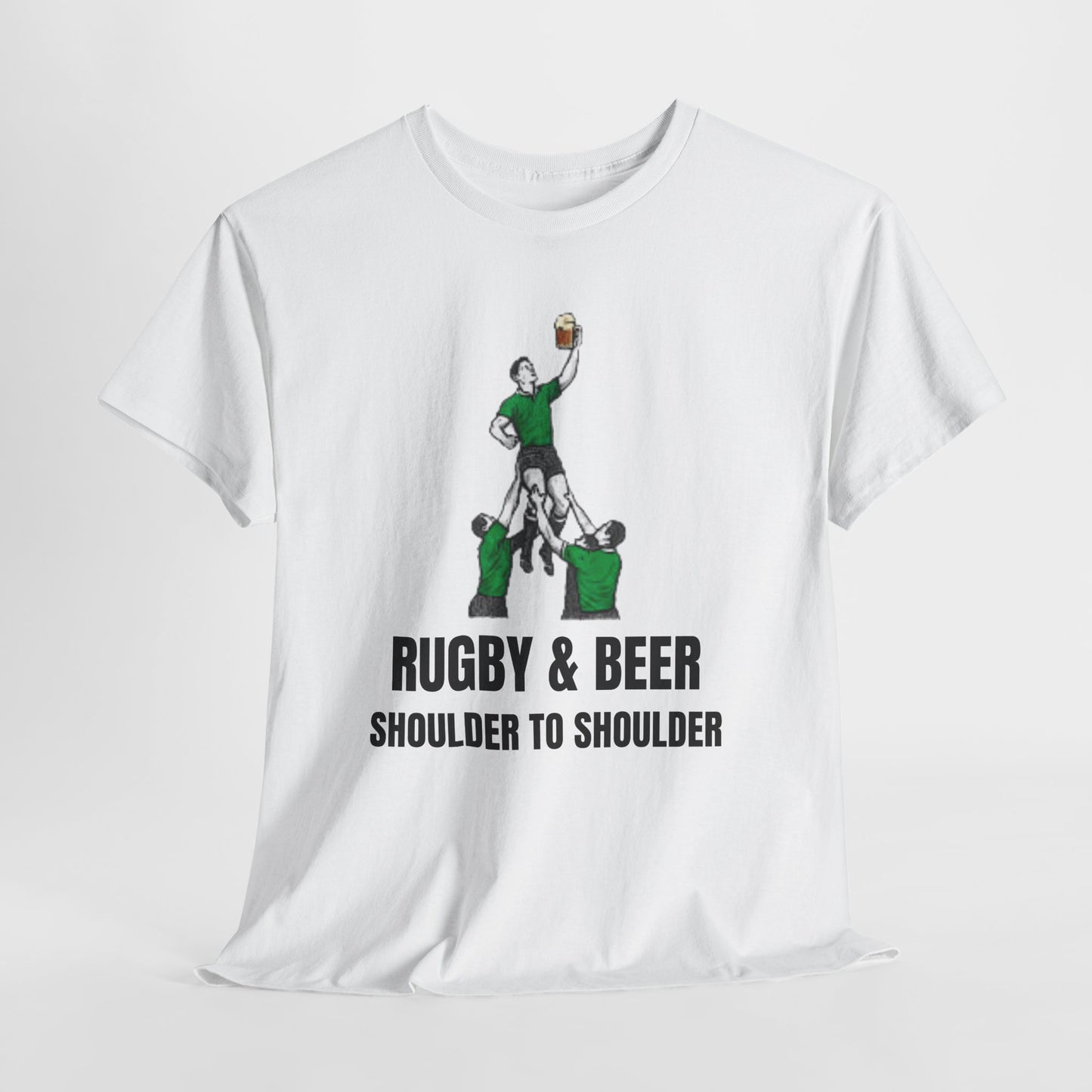 Shoulder to Shoulder Irish Rugby T-Shirt | Rugby & Beer Fan Tee