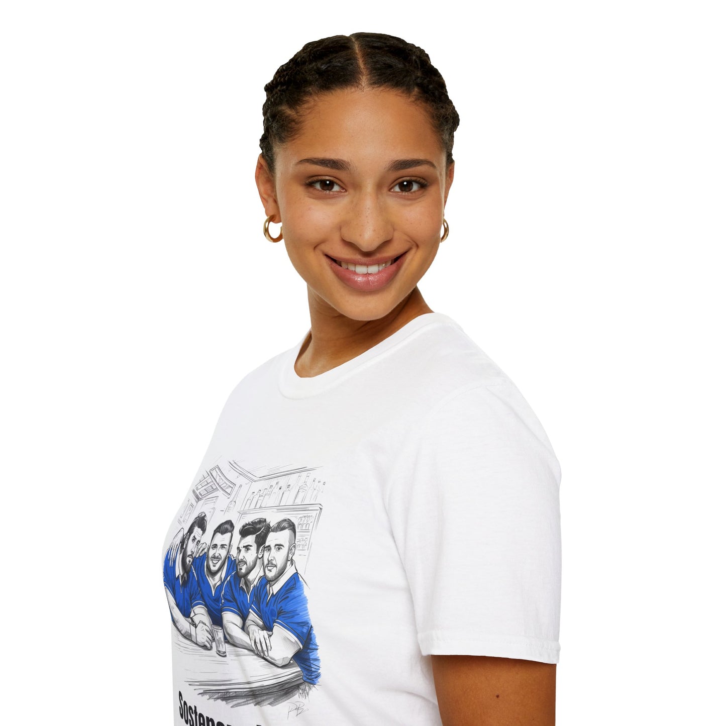 Propping Up The Bar – Funny Italian Rugby T-Shirt for Fans & Gifts