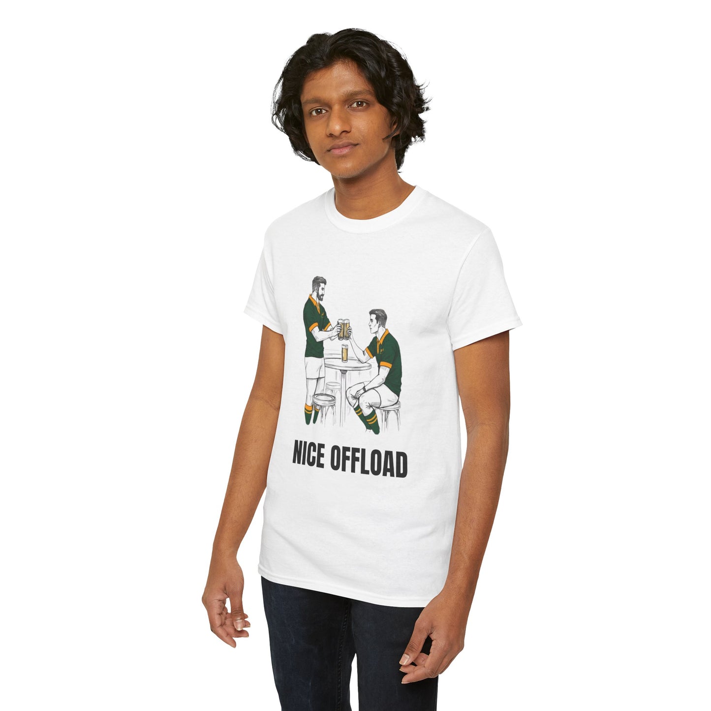 Nice Offload – South Africa Rugby Fan T-Shirt | Rugby & Beer