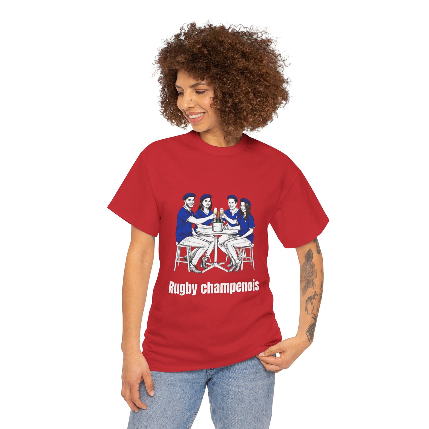 Champagne Rugby T-shirt - French Rubgy Fan Gift