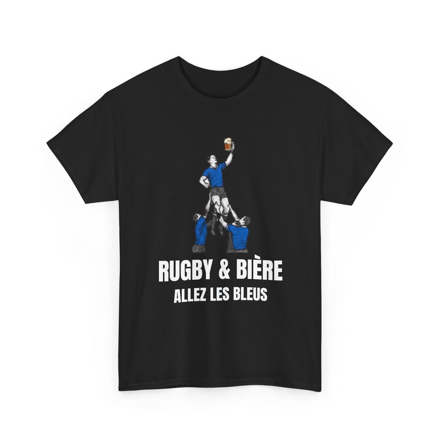 T-shirt Rugby &amp; Bière : Allez Les Bleus - Cadeau parfait pour les fans de rugby 