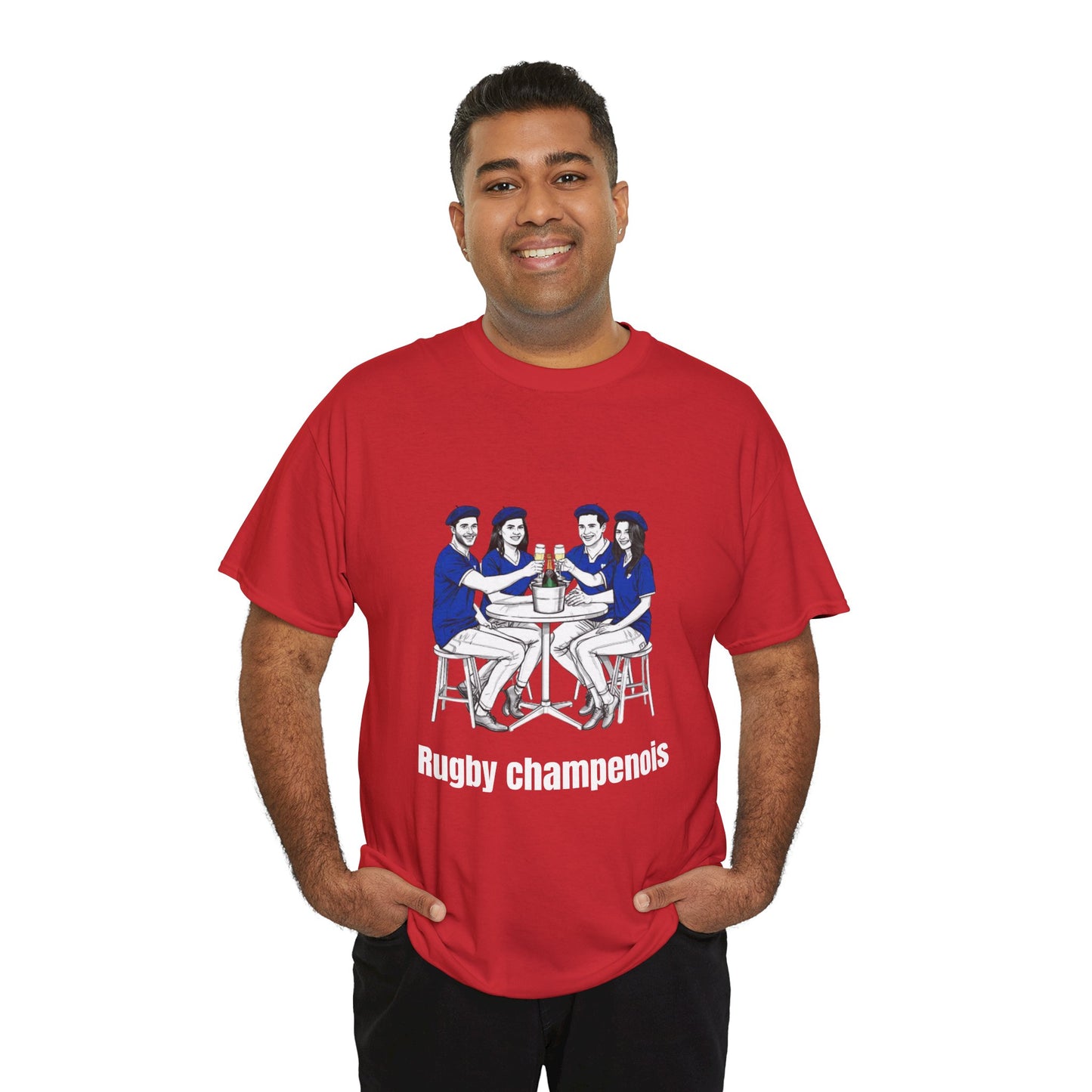 Champagne Rugby T-shirt - French Rubgy Fan Gift