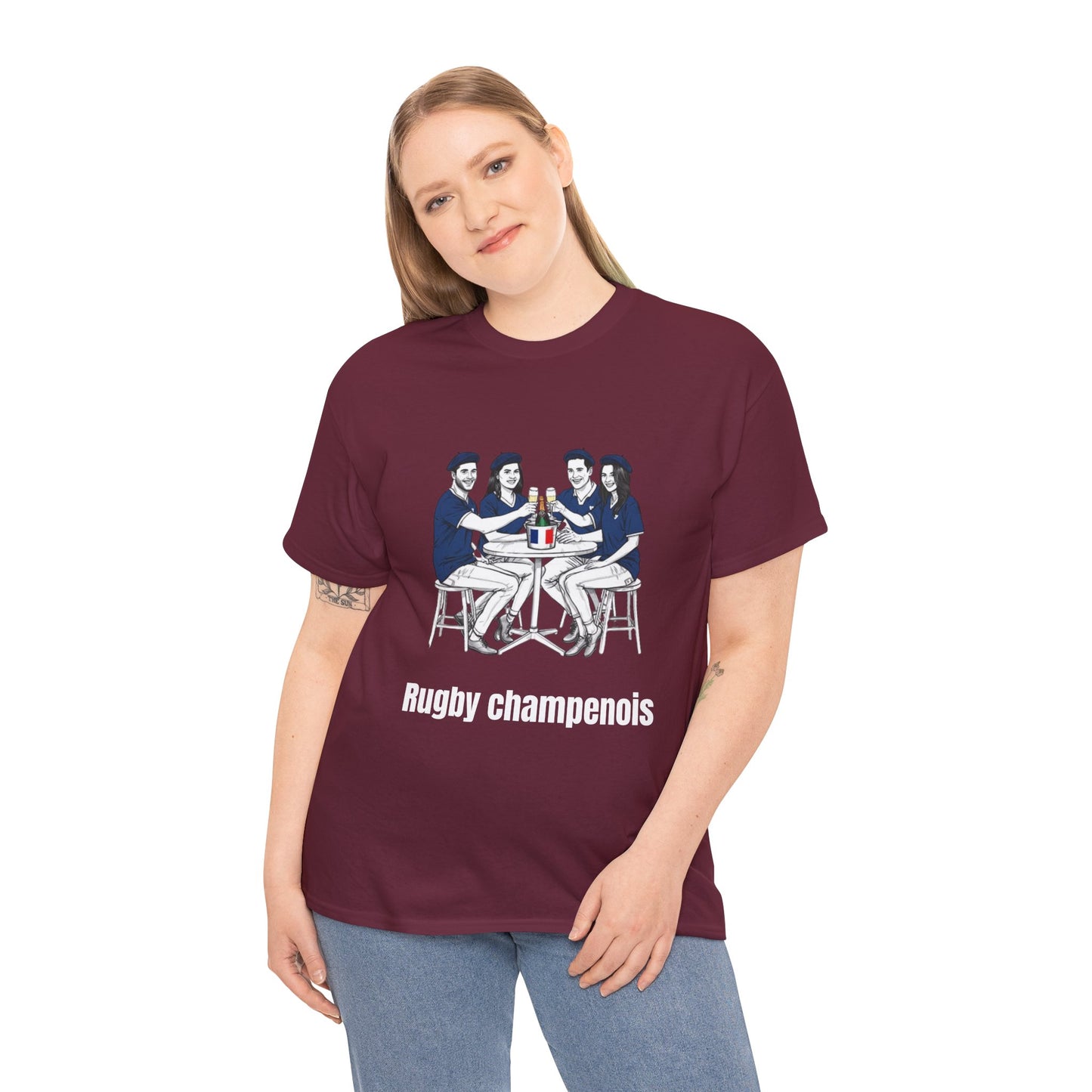 Champagne Rugby T-shirt - French Rubgy Fan Gift