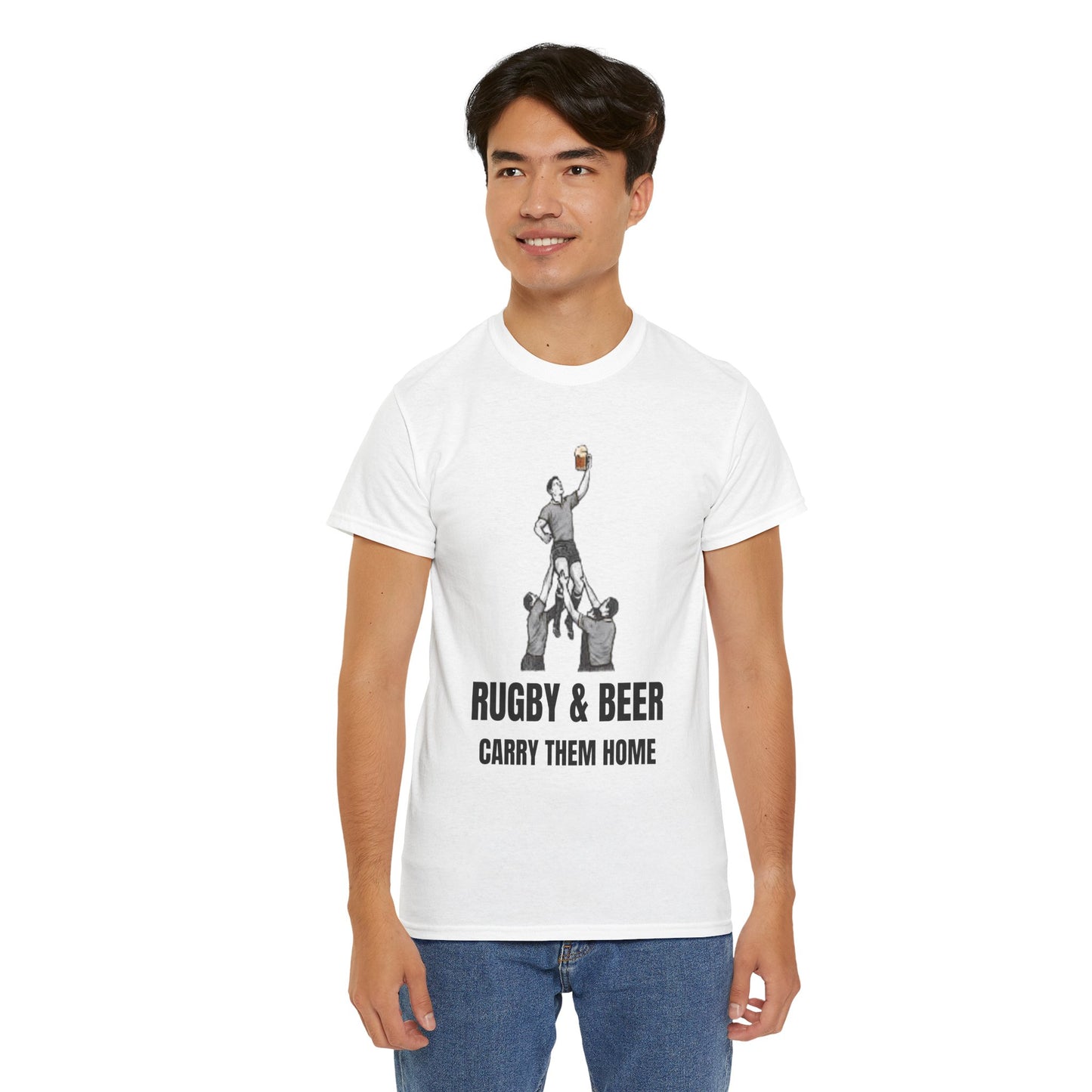 Carry Them Home England Rugby T-Shirt | Rugby & Beer Fan Tee