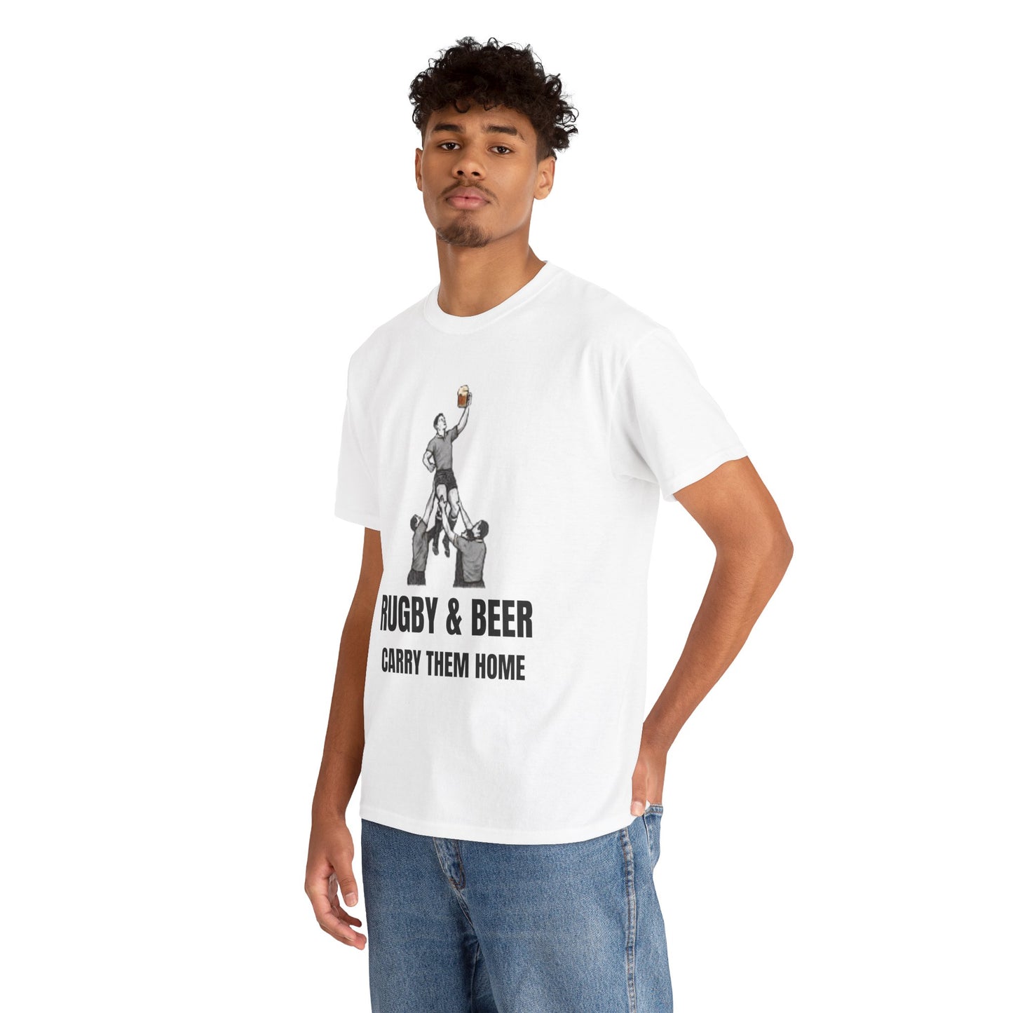 Carry Them Home England Rugby T-Shirt | Rugby & Beer Fan Tee