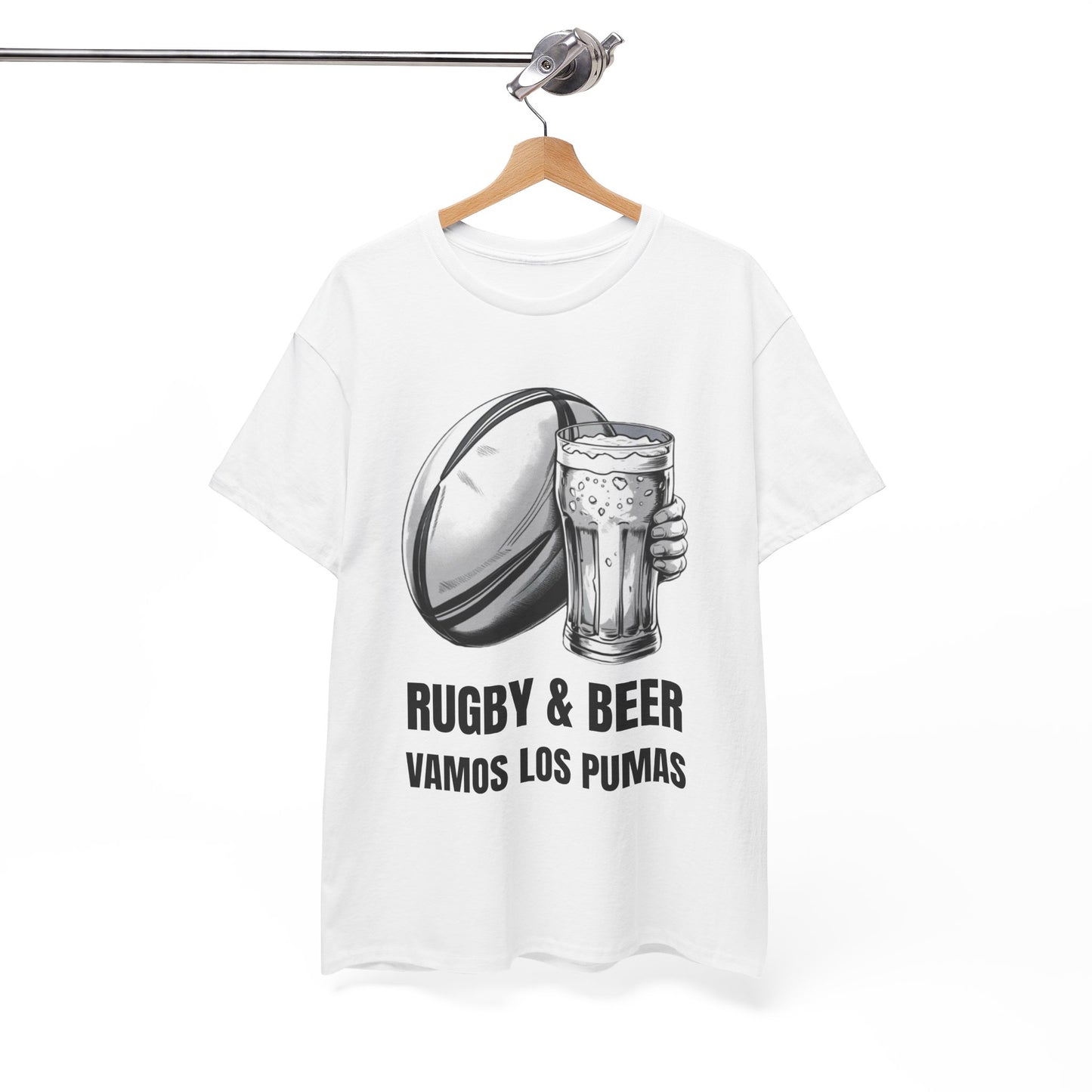 Rugby & Beer ¨Vamos Los Pumas¨ T-Shirt - Argentinian Rugby Fan Matchday Gift